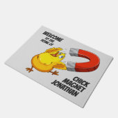 ヒック磁石名前をカスタムする ドアマット (アングル)