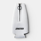 ヒック磁石名前をカスタムする ボトルクーラー (裏面)