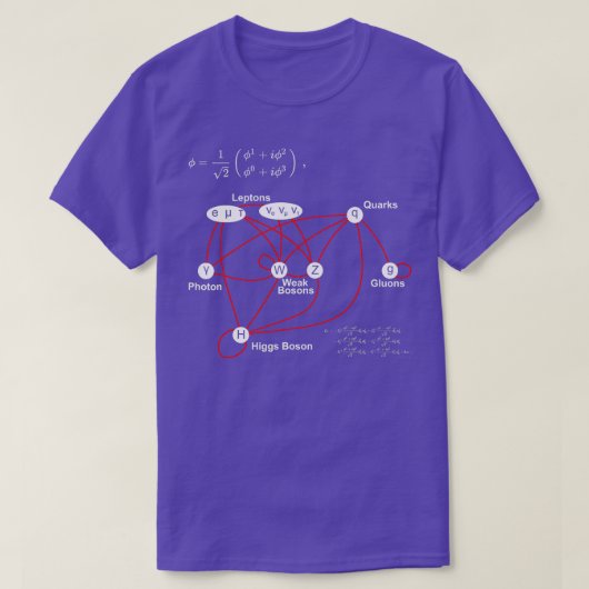 ヒッグス粒子物理量子整備士科学の愛 Tシャツ (デザイン正面)