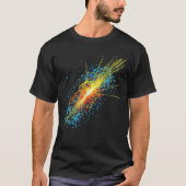 ヒッグス粒子量子粒子衝突アート Tシャツ (正面)