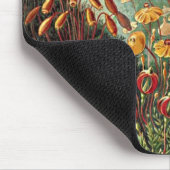 ヒッケルコケ、草、キノコ絵画のキノコ マウスパッド (コーナー)