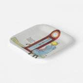 ヒッコリー、ディコリー、波止場マザーグース子供部屋韻 ペーパープレート (傾斜あり)