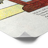 ヒッコリー、ディコリー、波止場マザーグース子供部屋韻 ポスター (角)