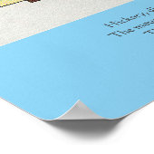 ヒッコリー、ディコリー、波止場マザーグース子供部屋韻 ポスター (角)