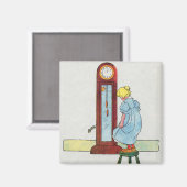 ヒッコリー、ディコリー、波止場マザーグース子供部屋韻 マグネット (正面/裏面)