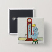 ヒッコリー、ディコリー、波止場マザーグース子供部屋韻 缶バッジ (正面&裏面)