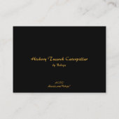 ヒッコリー・トソックス・キャタピラーATC 名刺 (裏面)