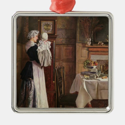 ヒッコリー、Dickoryの波止場 メタルオーナメント (正面)