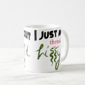 ヒッシーのフィットクラシックマグ11オズを投げる コーヒーマグカップ (正面右)