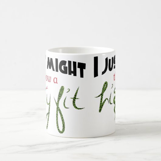 ヒッシーのフィットクラシックマグ11オズを投げる コーヒーマグカップ (中央)