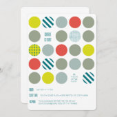 ヒッスターツイスター誕生日招待状 招待状 (正面/裏面)