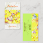 ヒッスターバタフライ芸術的ファッション 名刺 (正面/裏面)