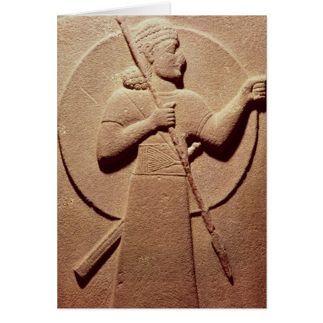 ヒッタイト族の戦士を描いたレリーフ、 浮き彫り (正面)