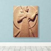 ヒッタイト族の戦士を描いたレリーフ、 浮き彫り キャンバスプリント (インサイチュ (ウッドフロア))