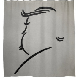 ヒッチコックアート シャワーカーテン