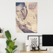 ヒッチコックファインアートノースバイノースウエストクラシックフィルム ポスター (ホームオフィス)