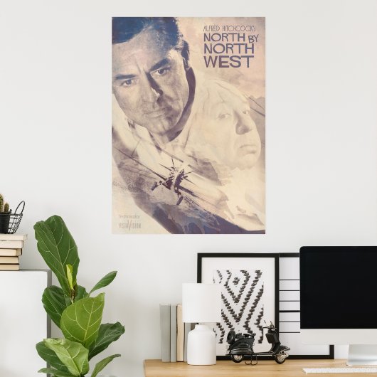 ヒッチコックファインアートノースバイノースウエストクラシックフィルム ポスター (ホームオフィス)