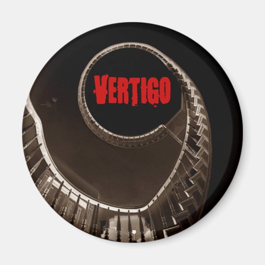 ヒッチコック – エスクのバーティゴ暗円形の階段吹抜け マグネット (正面)