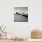 ヒッチハイカーロサンゼルス外， 1937.ヴィンテージ ポスター (キッチン)