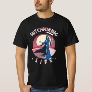 ヒッチハイキングライフ – ヒッチハイカー死神 Tシャツ