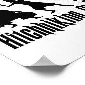 ヒッチハイキング幽霊の面白いハロウィーンギフトに注意 ポスター (角)