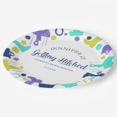 ヒッチングおもしろい馬術ブライダルシャワー ペーパープレート (アングル)