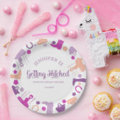 ヒッチングおもしろい馬術ブライダルシャワー ペーパープレート (パーティー)