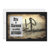 ヒッチングポスト結婚式招待状