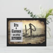 ヒッチングポスト結婚式招待状 招待状 (スタンド正面)