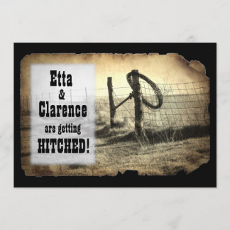 ヒッチングポスト結婚式招待状 招待状