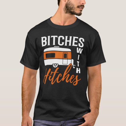 ヒッチ家族とキャンプ Tシャツ (正面)