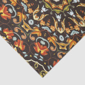 ヒッッピシックジェンダラ葉オレンジフローラ曼荼羅 薄葉紙 (詳細)