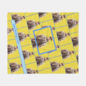 ヒットした写真の写真カスタムフリースブランケット フリースブランケット (正面(横))