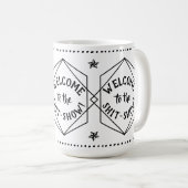 *ヒットショーへようこそ |皮肉おもしろい コーヒーマグカップ (正面右)