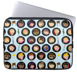 ヒットパレード オールドミュージック レコード カートゥーンキャラクター ビニール ラップトップスリーブ