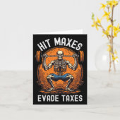 ヒットマックスウィリータックスジムおもしろいボディビルリフト カード (黄色い花)