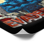 ヒットマックスウィリータックスジムおもしろいボディビルリフト ポスター (角)