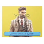 ヒット写真V2フォトパーソナライズされたカスタムメモ帳 ノートパッド (正面)