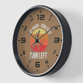 ヒット懸命走速ターン離れ 壁時計 (傾斜)