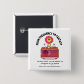 ヒット数105.5ピン 缶バッジ (正面&裏面)