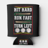 ヒット走懸命早回転離れ野球選手 缶クーラー (裏面)