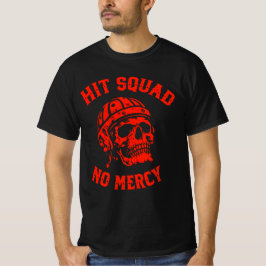 ヒット・スクワッド 無慈悲 戦術的スポーツ&コンバットスタイル Tシャツ