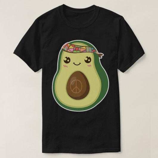 ヒッパイアボカドおもしろいヴィンテージ Tシャツ (デザイン正面)