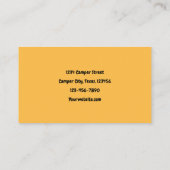 ヒッパイカンパーイエローグランピング 名刺 (裏面)