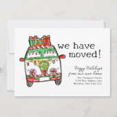 ヒッパイクリスマスヴァンホリデー引っ越しましたムービング 案内状 (正面)