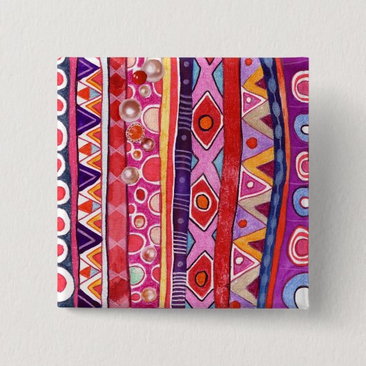 ヒッパイシックなボタン 缶バッジ (正面)