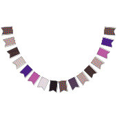 ヒッパイデイズピースサインとフラワーズボホスタイル バンティングフラッグ (全)