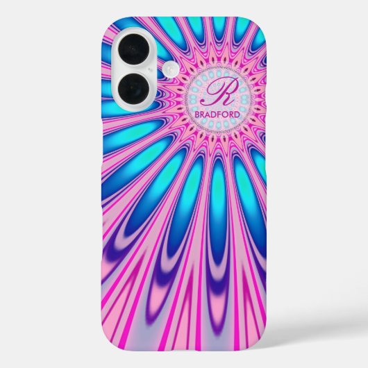 ヒッパイデリカピンクブルー絞り染め Case-Mate iPhoneケース (裏面)