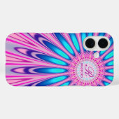 ヒッパイデリカピンクブルー絞り染め Case-Mate iPhoneケース (裏面 (横))