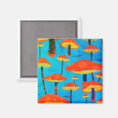 ヒッパイドリーミーレトロヴィーベエンチャントマッシュルーム マグネット (正面/裏面)